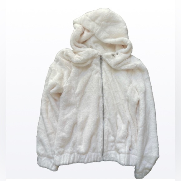 NEW Marc New York Performance Faux Fur Hoodie Small - Picture 1 of 4